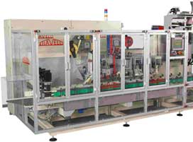 SVMC-1/SDFQ Stiavelli Carousel for Brick Bags Integrated With High Speed VFFS Vertical Form Fill Seal Machine